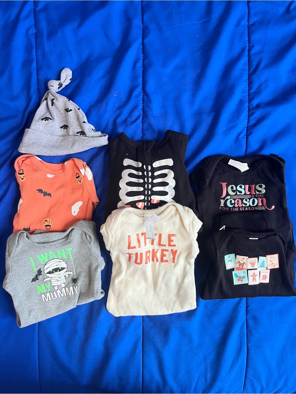 Baby Holiday Outfit Bundle Lot (7) Newborn